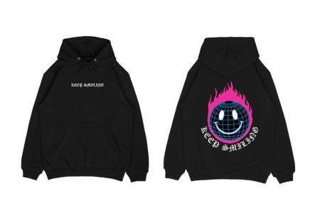 Hi VABA Hoodie Keep smiling || Hoodie Pria dan Wanita Unisex