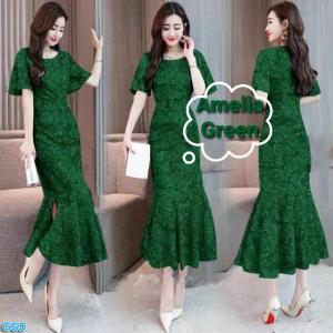 Amelia Dress Green