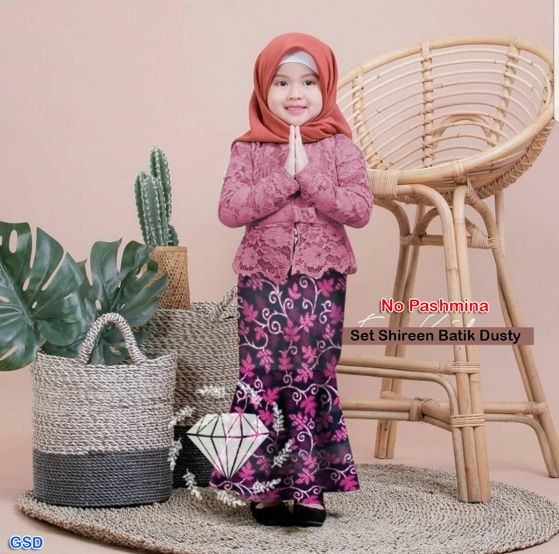 Set Shiren batik  dusty Grosir Tanah  Abang  Baju Import 