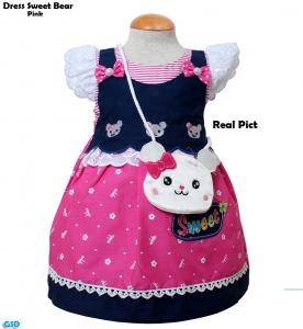 Dress Sweet bear pink