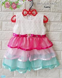 Dress kids olive fanta