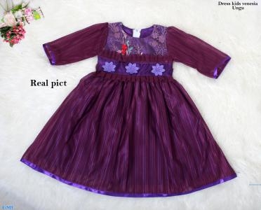 Dress kids venesia ungu