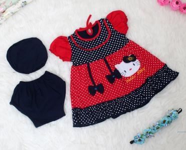 Set Bayi Dot 431 navy 3in1