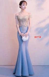 Longdress import 8271 biru