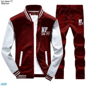 Set jaket 77 abu