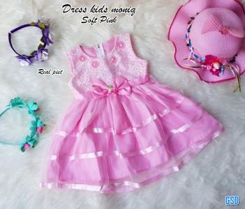 Dress kids moniq soft pink