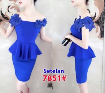 setelan import 7851 blue