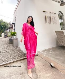 Kaftan Brukat 814# maroon