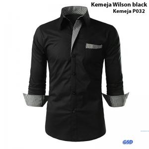 Kemeja Wilson black-kmja P032