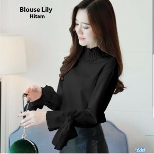 Blouse lily hitam