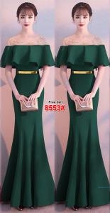 Longdress import 8553 hijau