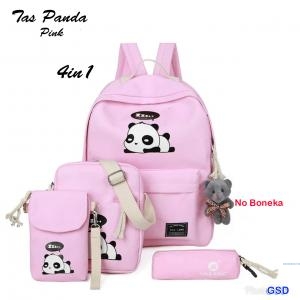 Tas Panda 4in1 pink