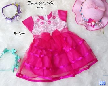 Dress kids lulu soft pink