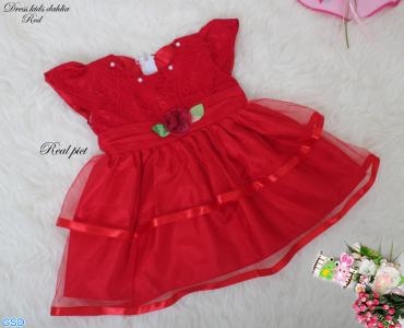 Dress kids dahlia red