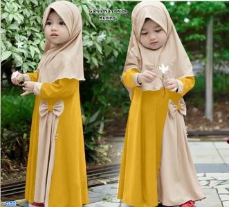 Gamis Nana kids kuning