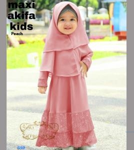 Maxi Akifa kids maroon