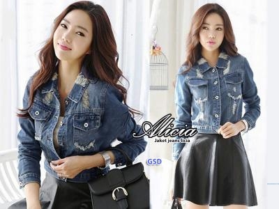 Jaket jeans Alicia-jaket jean licia