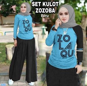 Set Kulot Zozoba biru