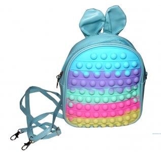 Tas Ransel Pop it bunny biru