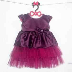 Dress Anak 453 Burgundy