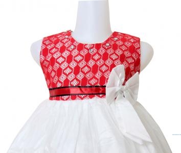 Dress kids desty merah