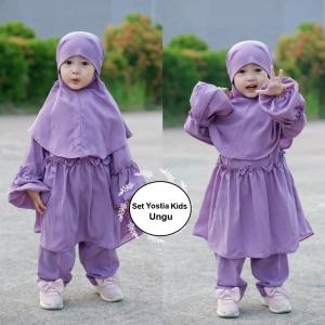 Set yostia kids ungu