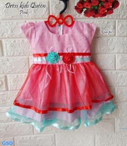 Dress kids queen pink