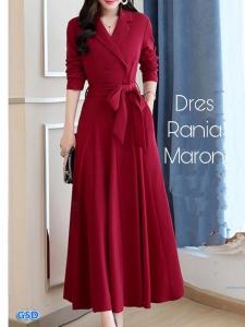 Dress rania maroon