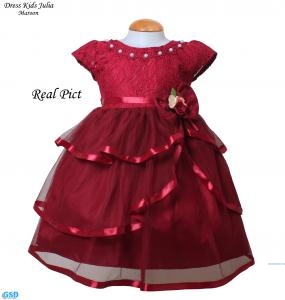 Dress Kids Julia maroon