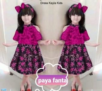 Dress Kayla kids maroon