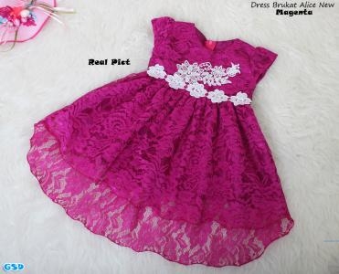 Dress Brukat Alice 1-4 magenta