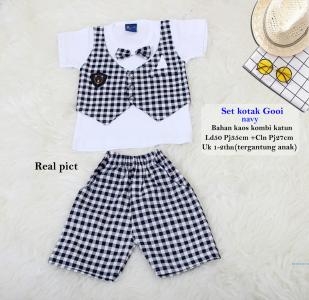 Set kotak gooi navy