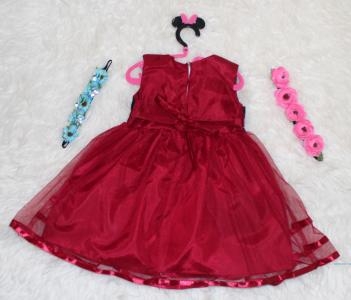 Dress Kids Sari Maroon