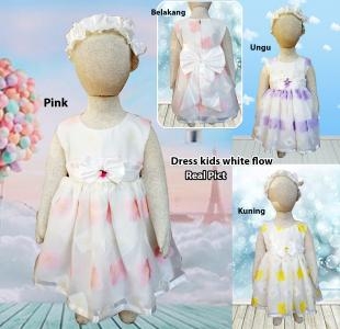 Dress kids white flow