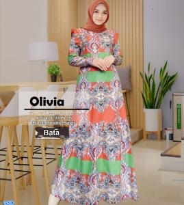 Gamis olivia hijau