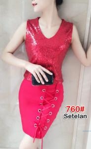 Setelan import 760 red