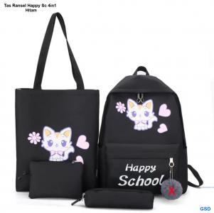 Tas Ransel Happy Sc 4in1 abu