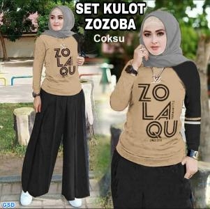 Set Kulot Zozoba biru