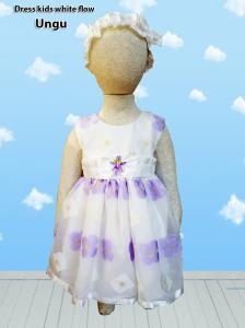 Dress kids white flow