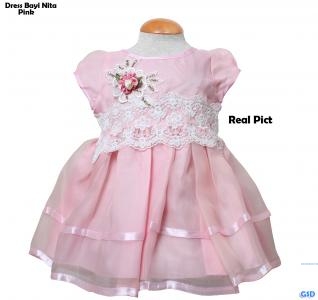 Dress Bayi Nita pink