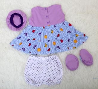 Set bayi fruits kensi 4in1 ungu