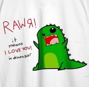 VABA Oversized Rawr Dinosaur Tshirt