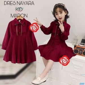 Dress nayara kids biru muda