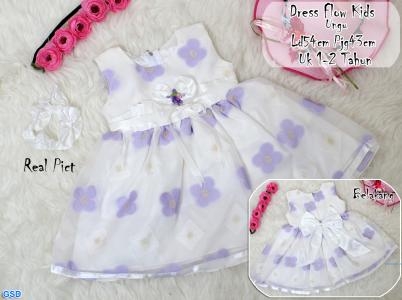 Dress Kids flow ungu