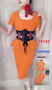 Setelan import 7913 orange