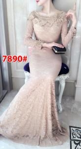 Longdress import 7890 coklat