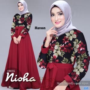 Maxi nisha maroon