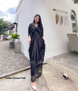 Kaftan Brukat 814# putih