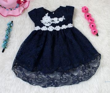 Dress Brukat Alice SML Navy