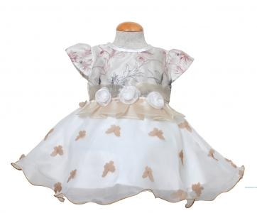 Dress jesi kids krem putih